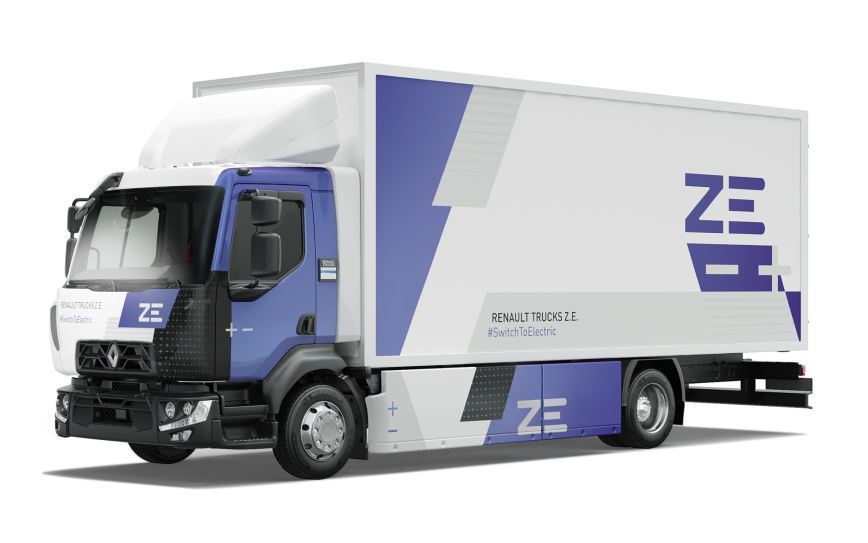 Imagen del camión eléctrico D ZE de Renault Trucks