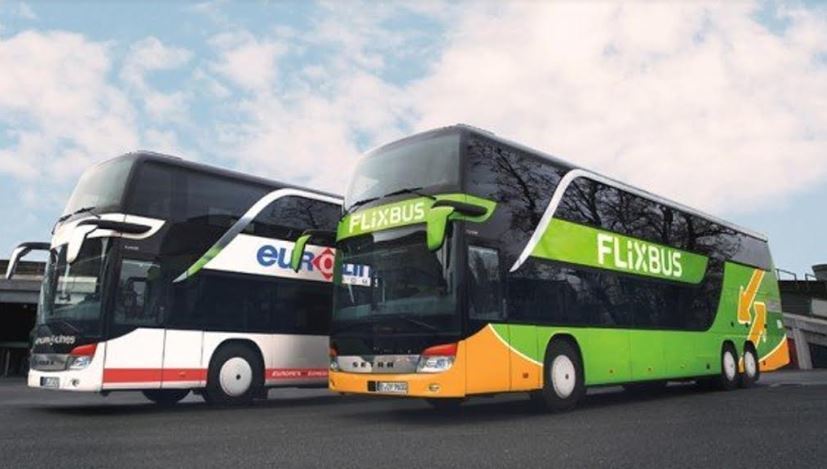 Autobuses del Grupo Arriaga y FlixBus