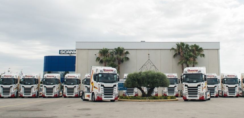 Imagen de los camiones Scania