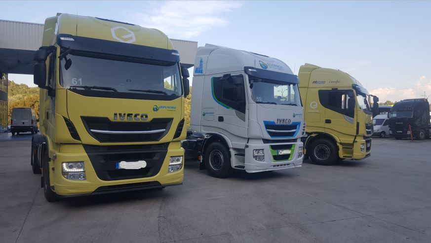 Imagen de camiones del Grupo Pacholo