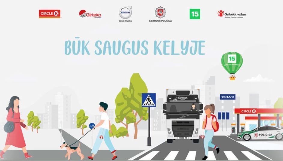 Girteka Logistics y sus socios implementarán un proyecto de información que promueve la seguridad vial