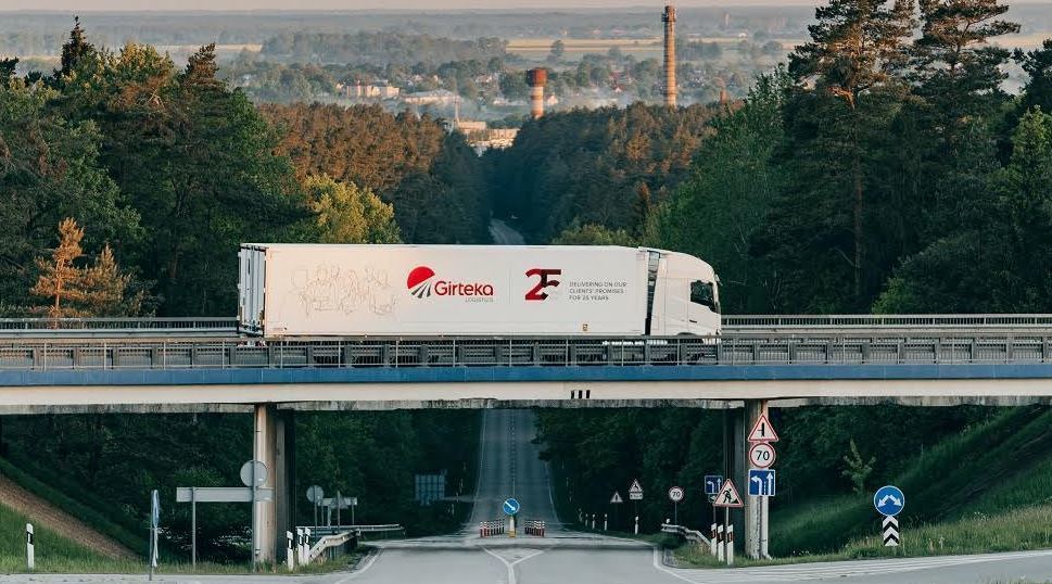 Imagen de un camión de Girteka en Polonia