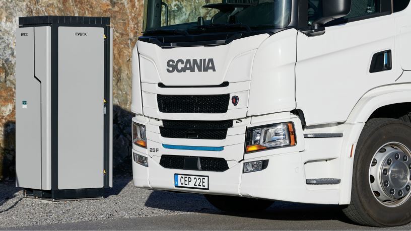 Un camión Scania preparado para el Green Bond