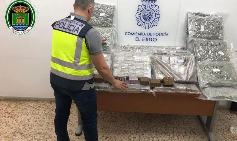 Imagen de la droga incautada