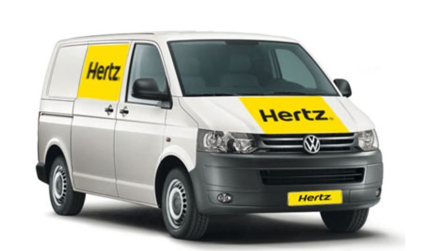 Imagen de una furgoneta de Hertz