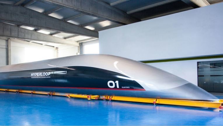 Imagen de la cápsula de Hyperloop