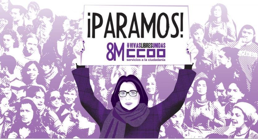 Carles reivindicativo de la huelga del 8 de Marzo