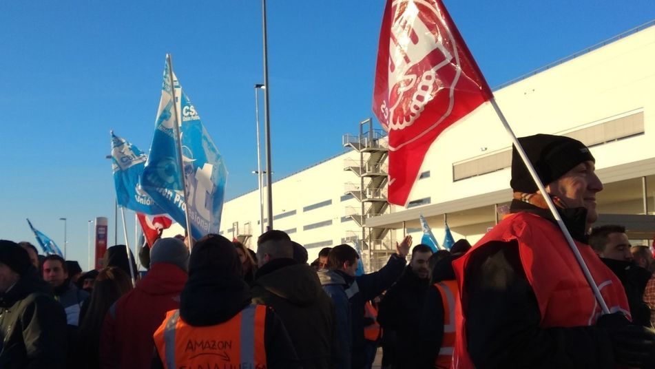 Protestas de los trabajadores de Amazon E.E.