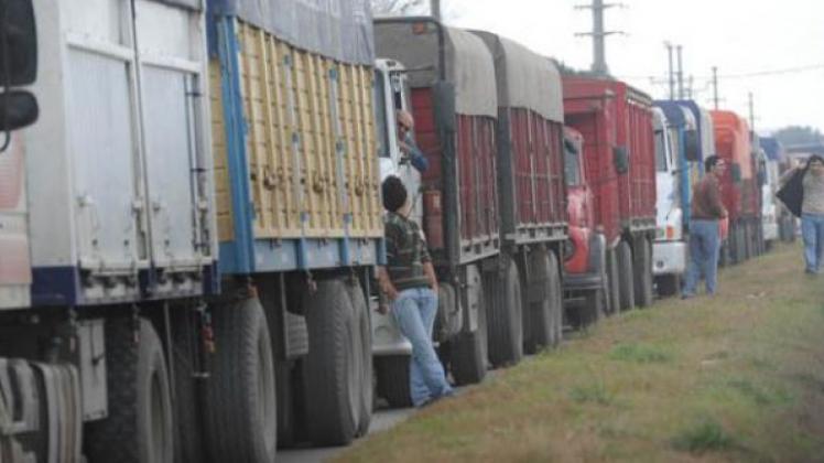 Imagen de camiones en Argentina