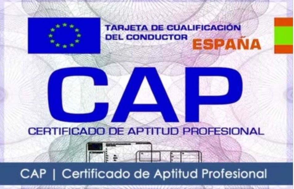 Imagen del carné del CAP con una formación de 35 horas cada 5 años