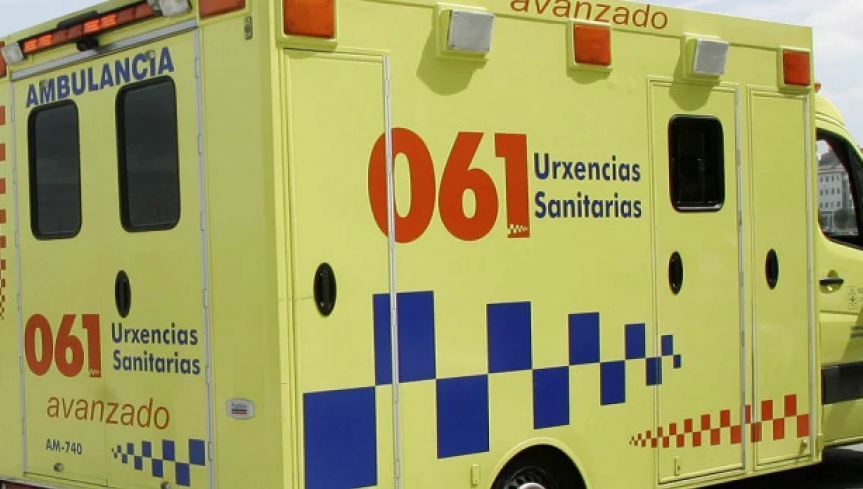 Imagen de condutor herido que se precipitó por un desnivel de 35 metros