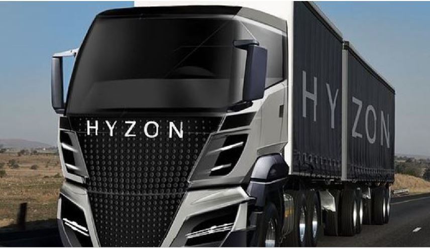 Camión de Hyzon impulsado por hidrógeno