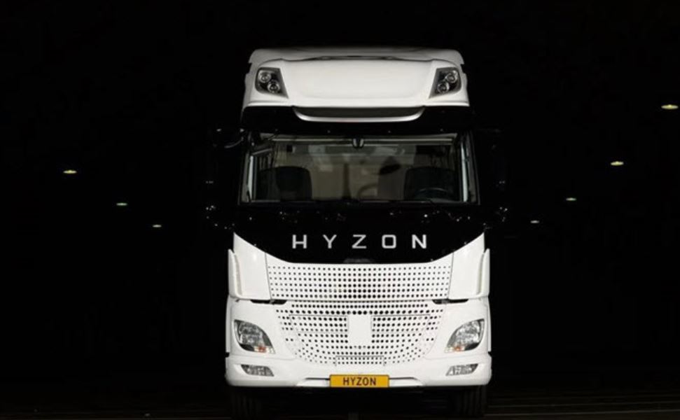 Un camión de Hyzon Motors en el pacto del hidrógeno de Utrecht