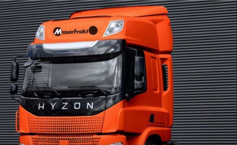 Hyzon Motors suministrará camiones de hidrógeno al grupo logístico sueco MaserFrakt Hyzon Motors suministrará camiones de hidrógeno al grupo logístico sueco MaserFrakt