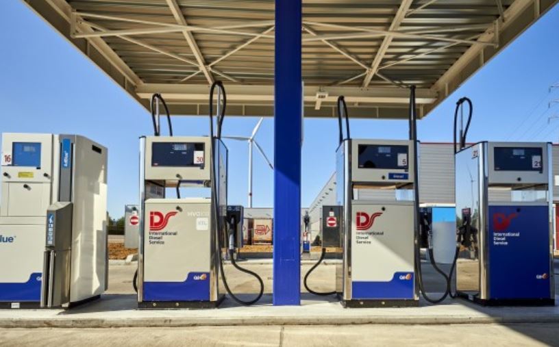 Estación de combustible de IDS en Bélgica con combustible HVO