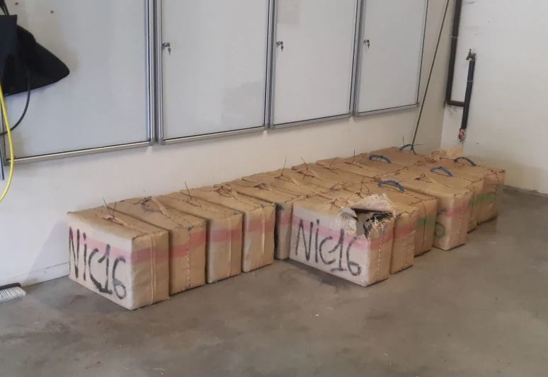 Imagen de la droga incautada