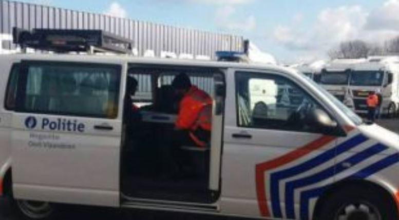 Agentes de la policía Belga,