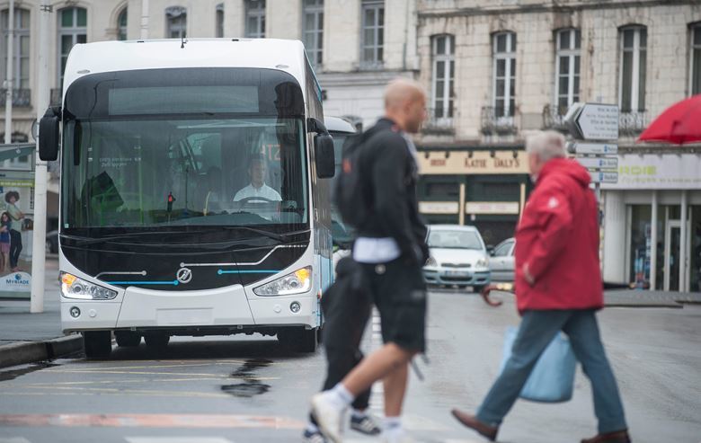 Imagen del autobús eléctrico de Irizar