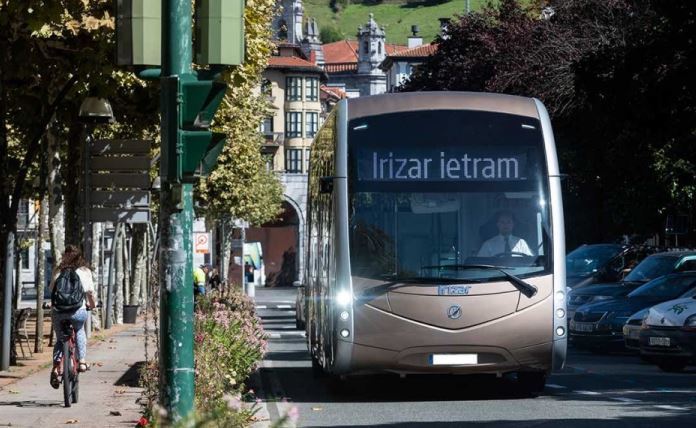 Imagen de un autobús Irizar ie tram