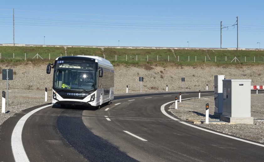 Imagen del IVECO BUS en el Arena del Futuro