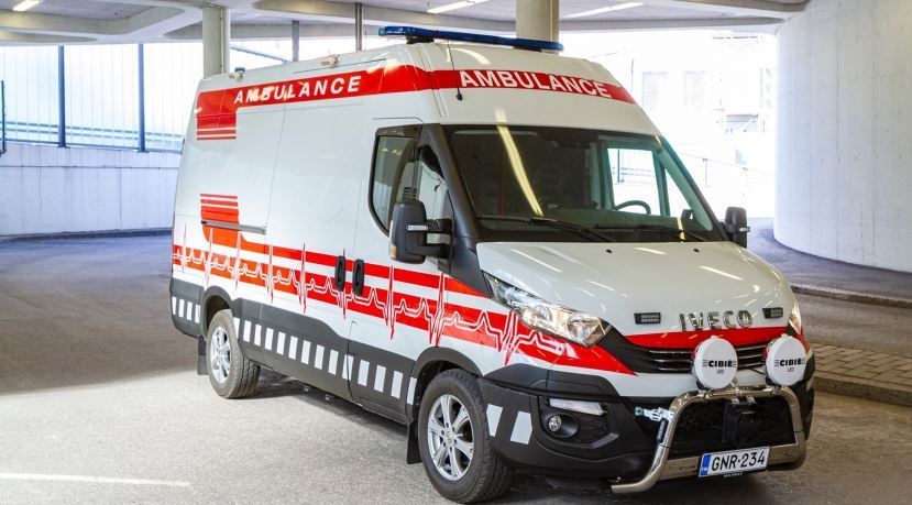 Una ambulancia IVECO