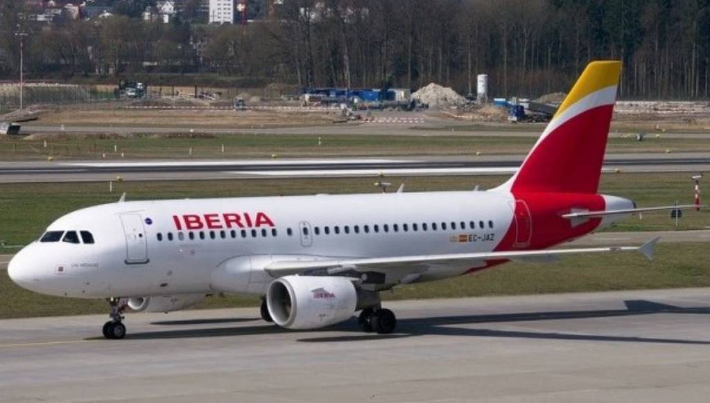 Imagen de un avión de Iberia