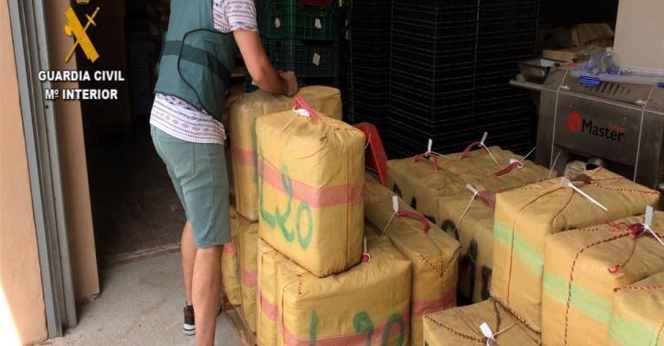 Imagen de Intervenidos 1.500 kilos de hachís ocultos en un camión interceptado en la SE-30