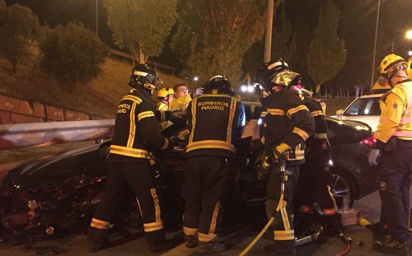 Imagen del siniestro. Foto: Emergencias Madrid