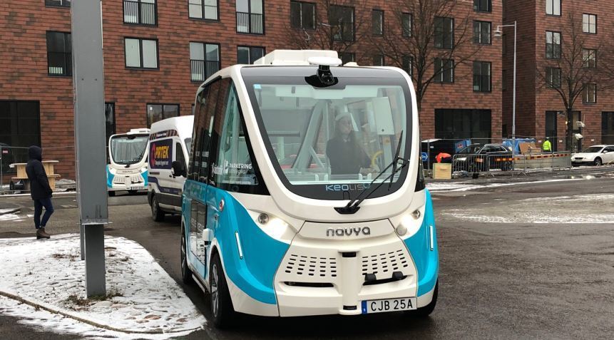 Prueba en Gotemburgo de los vehículos eléctricos autónomos de Keolis