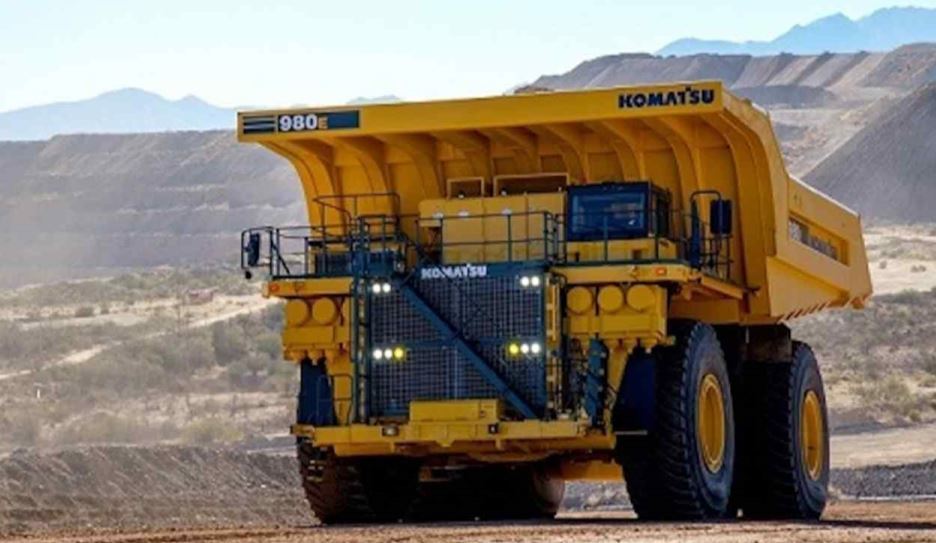 Komatsu planea emplear camiones de hidrógeno para la minería