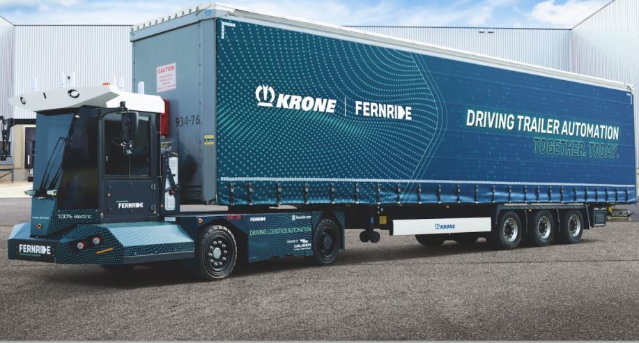 Imagen de Krone & Fernride se asocian para la logística automática con remolques