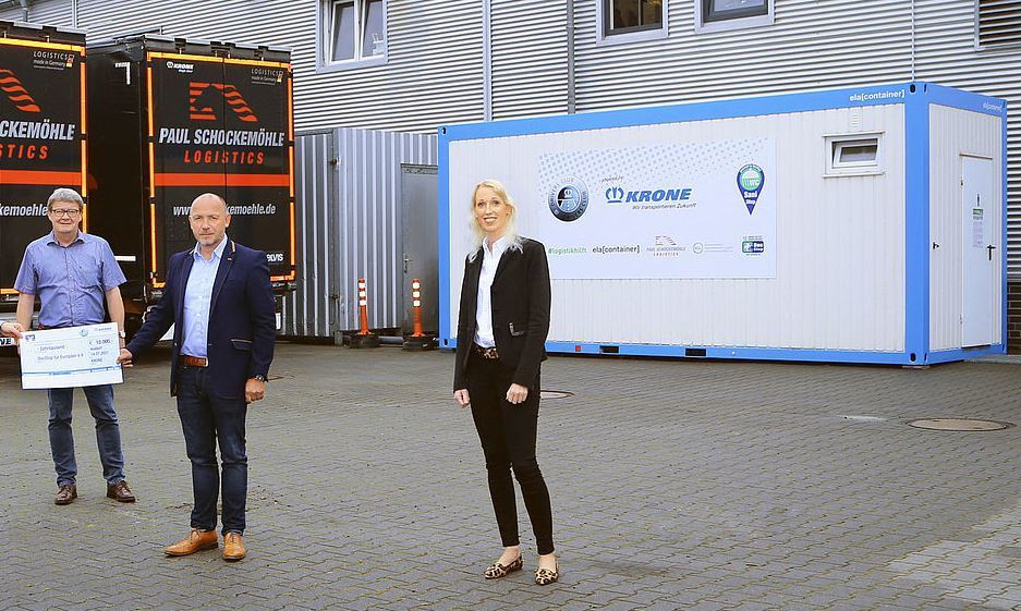 Krone con la iniciativa de un contenedor sanitario para camioneros