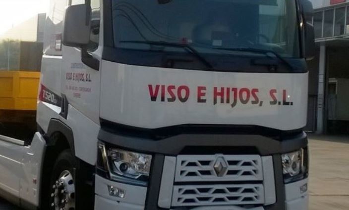 Imagen de un camión de la empresa Viso e Hijos S.L.