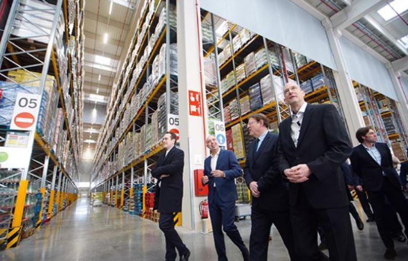 imagen de la inauguración de la plataforma de Lidl en Cheste