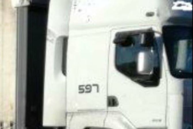 El camión del conductor lituano. Foto: Gendarmería de Haute-Garonne.