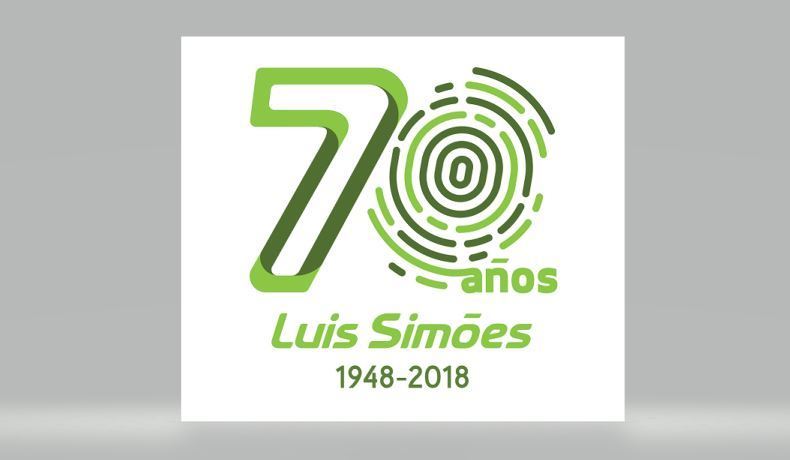 Logo del 70 aniversario de Luís Simões