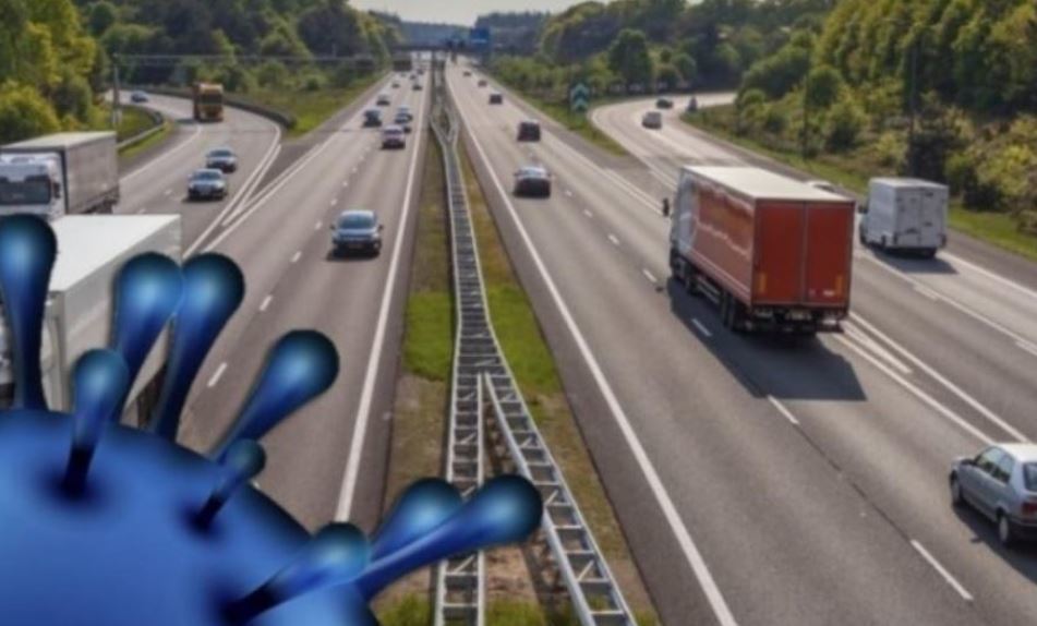 Imagen de la pandemia del coronavirus en el transporte de mercancías
