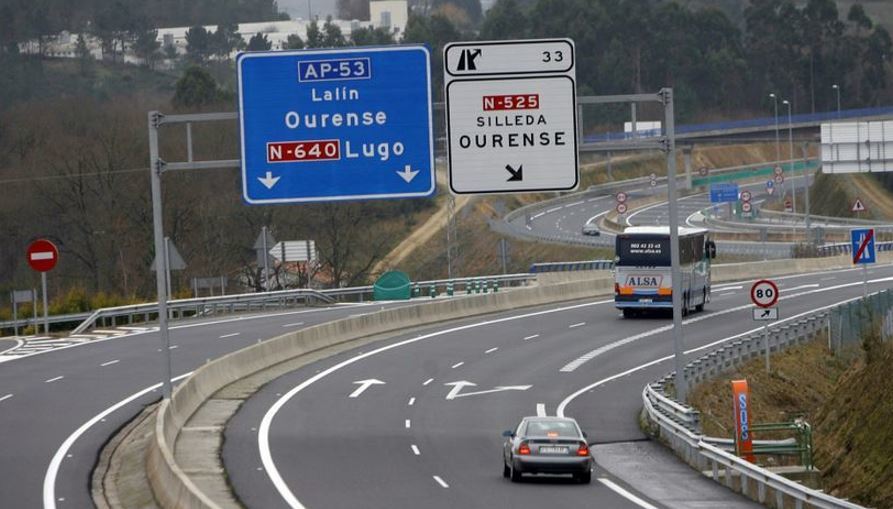 Imagen de la autopista AP-53 que la Xunta pide bonificar los peajes