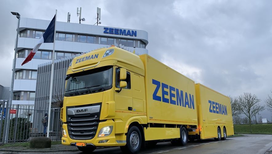 La cadena de supermercados textiles Zeeman elige una vez más DAF