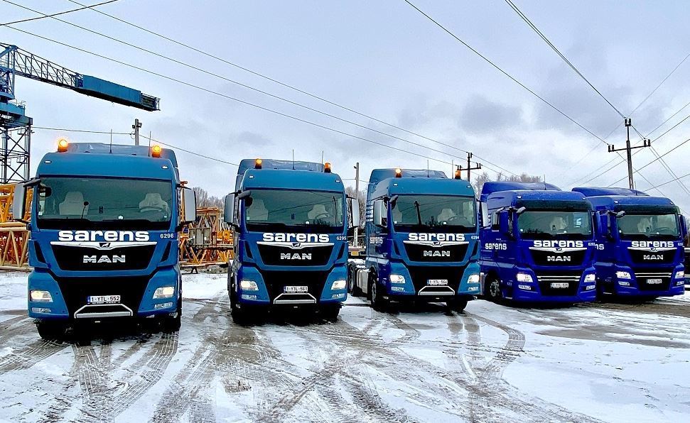 La empresa de transportes especiales Sarens incorpora a su flota 5 camiones MAN