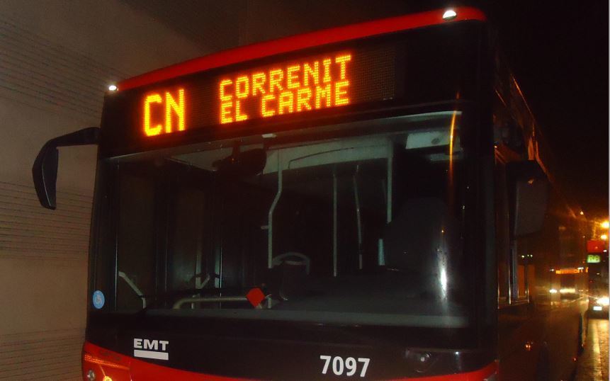 Imagen de la contratación de la EMT de conductores para la red nocturna