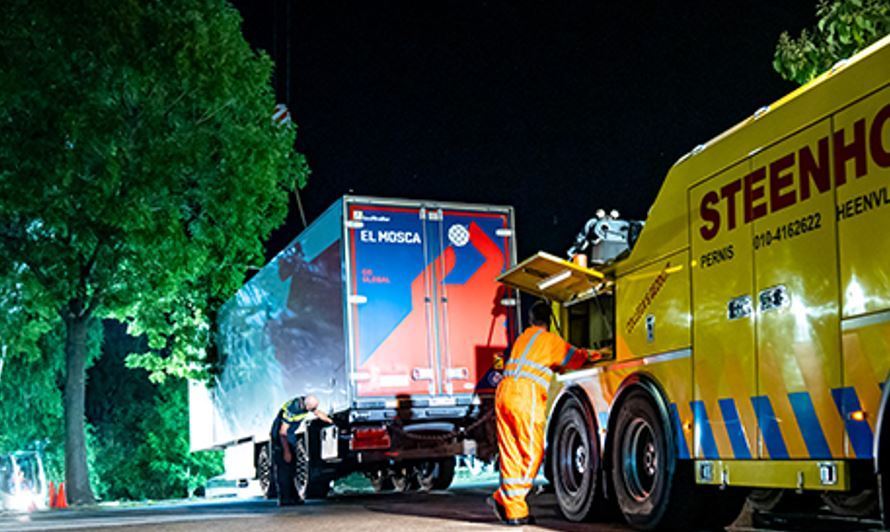 Imagen del camionero español detenido por la justicia neerlandesa