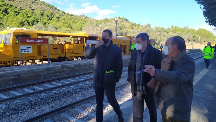 visita a las obras del ferrocarril por Valenciaport