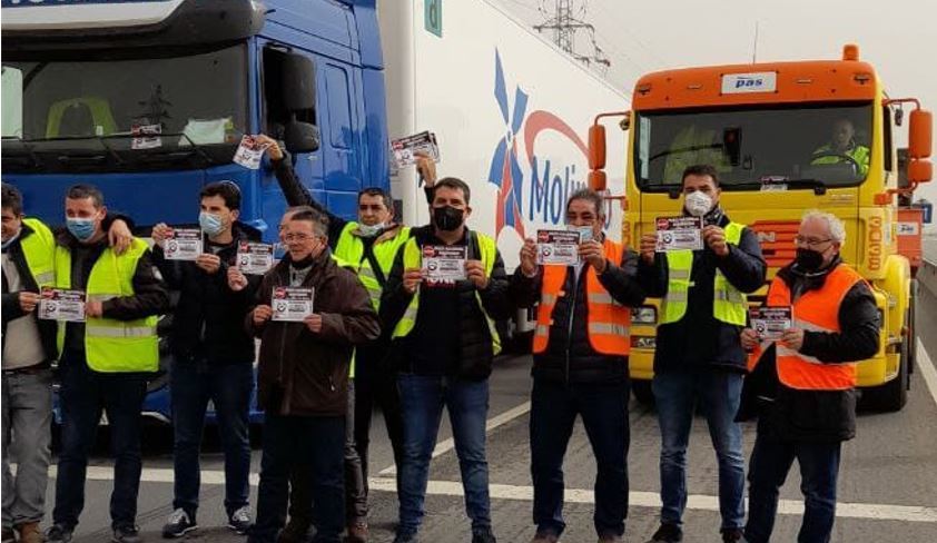 Comunicado del presidente de la Plataforma en Defensa del Sector del Transporte en el noveno día del paro