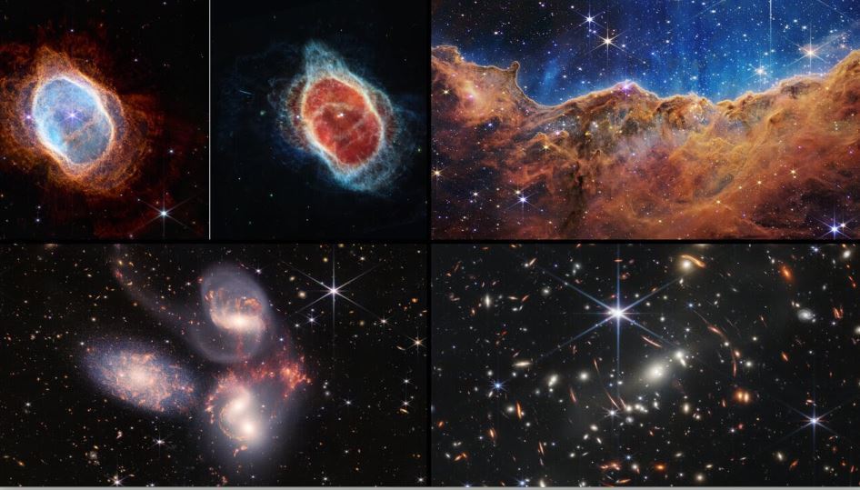 Imagen de las primeras imágenes del telescopio Webb
