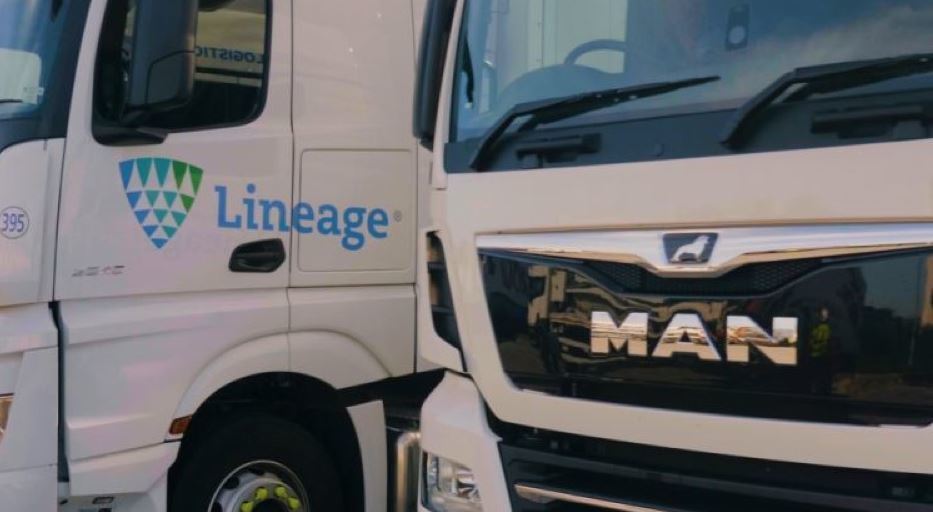 Imagen de camiones de Lineage Logistics