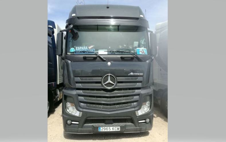 Imagen del camión del camionero desaperecido