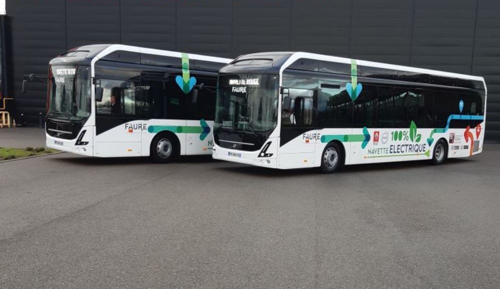 Renault Trucks usa autobuses eléctricos Volvo en sus inter-centros