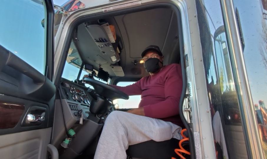 Un camionero de EE.UU.