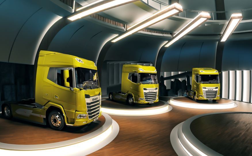 Imagen de los camiones DAF Nueva Generación en virtual